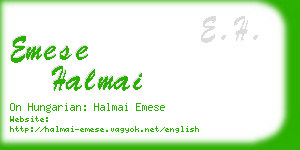 emese halmai business card